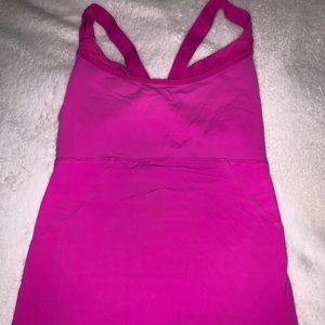 Hot pink Lululemon tank